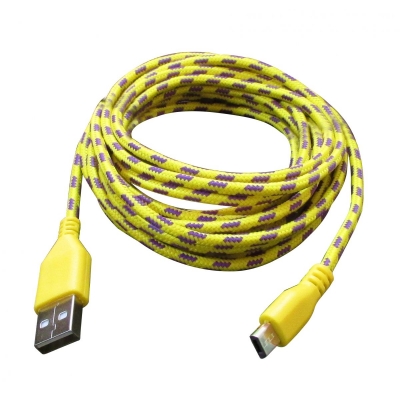 Cabo Dados Carregador Celular AMARELO V8 1 Metro