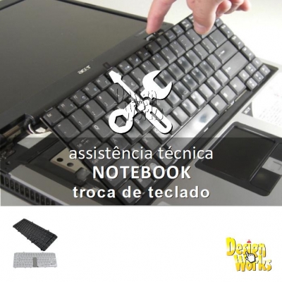Conserto de Notebook Troca de Teclado