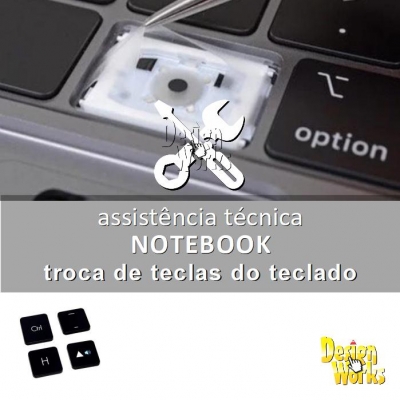 Conserto de Notebook Troca de Teclas