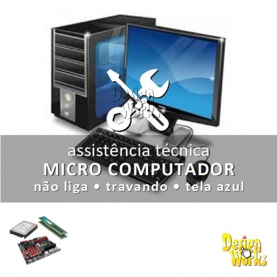 Conserto de Computador não liga, travando ou tela azul