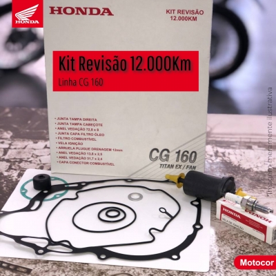 Kit revisão 12.000Km CG 160