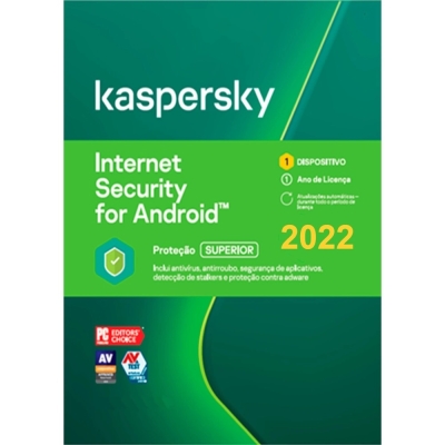 Kaspersky Internet Security para Android 1 Dispositivo 1 ano Versão 2022